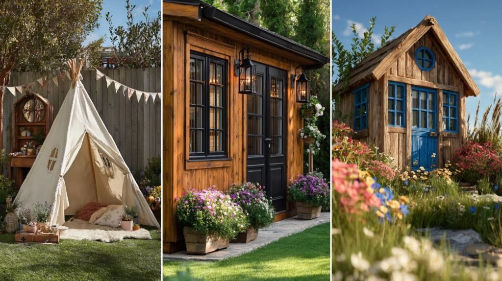 13 DIY Outodoor Playhouse Decor Inspiration
