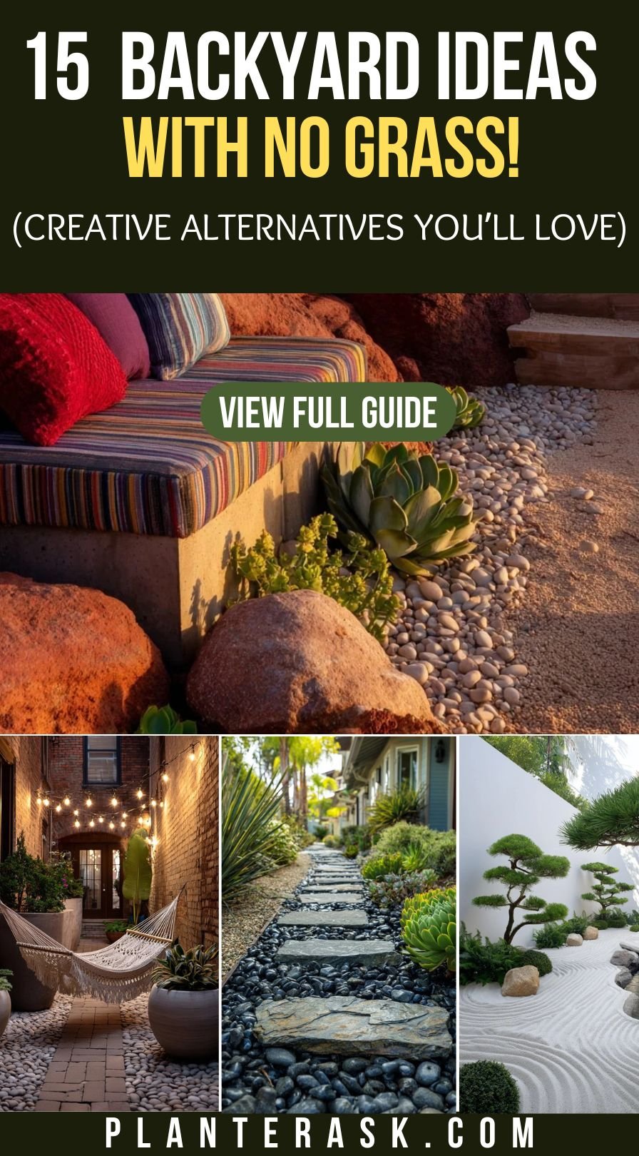 15 Ways to Create a Gorgeous Backyard Without Grass