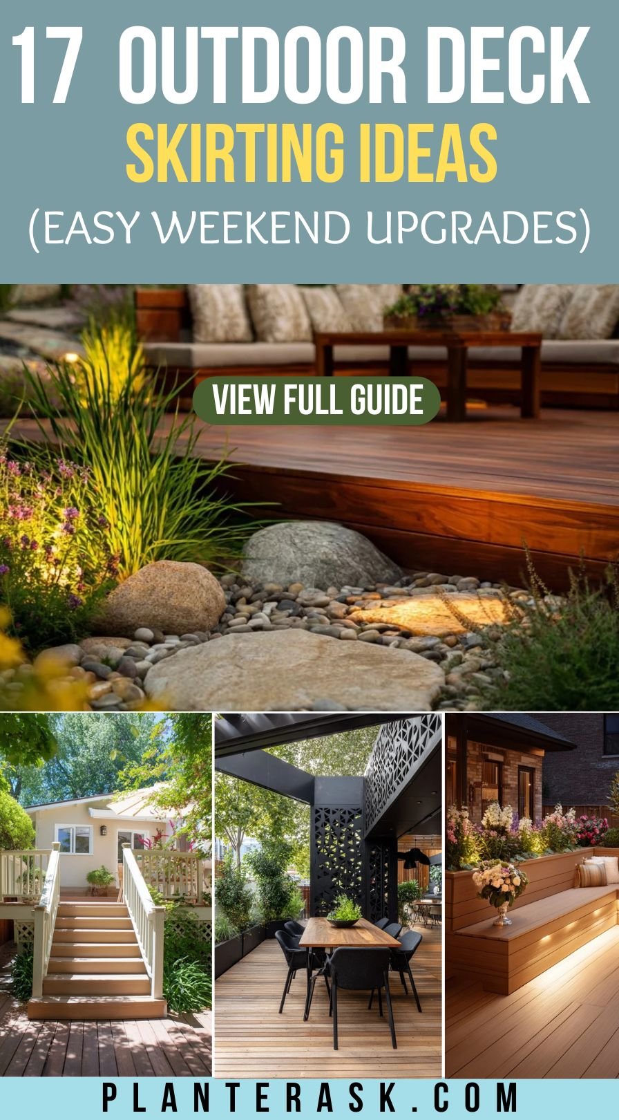 17 Ways To Upgrade Your Deck Skirting (For a Polished Look)
