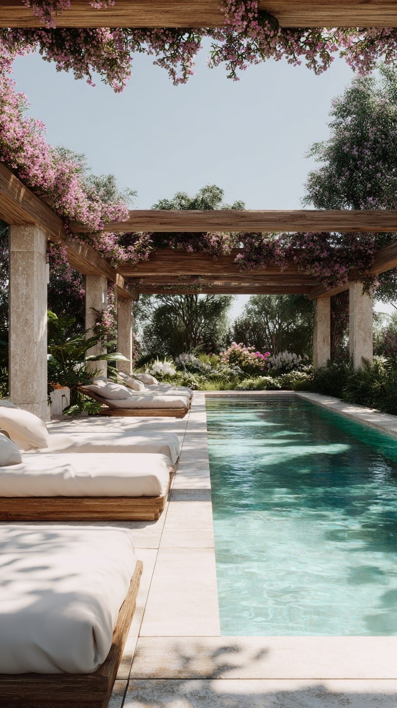 Pergola with Bougainvillea