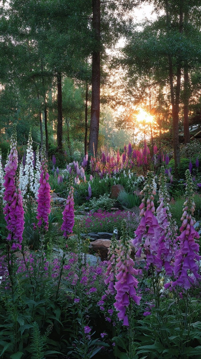  Layer Tall Blooms for a Soft Natural Screen