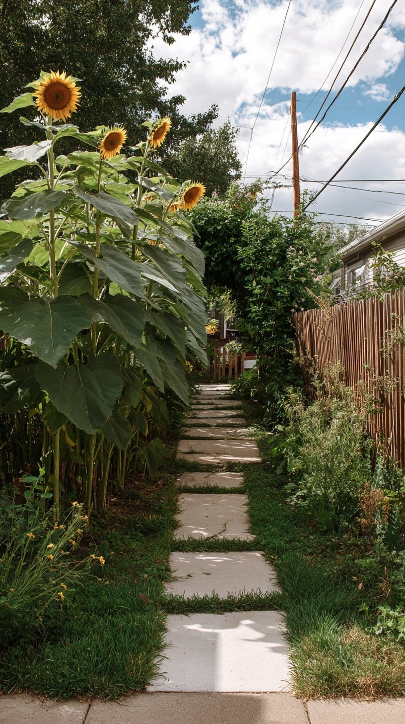  Grow Sunflowers as a Seasonal Privacy Screen