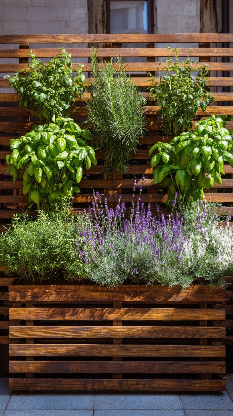 Mount a Vertical Herb Wall for Green Privacy