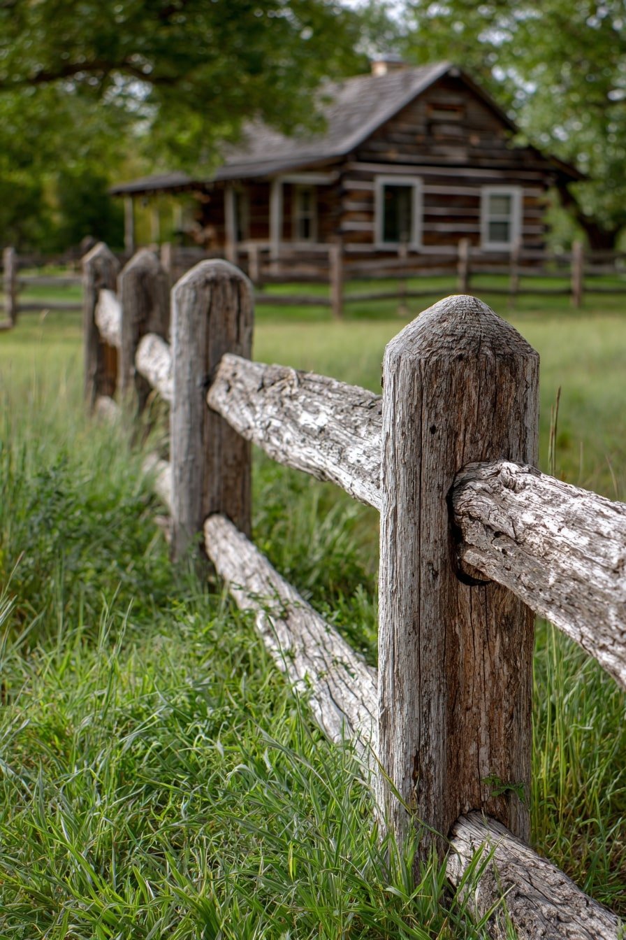 Use Weathered Timber Fencing to Lead the Eye In