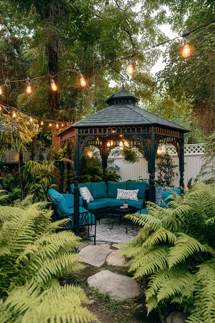 Shelter Seating with a Gazebo for All-Weather Use