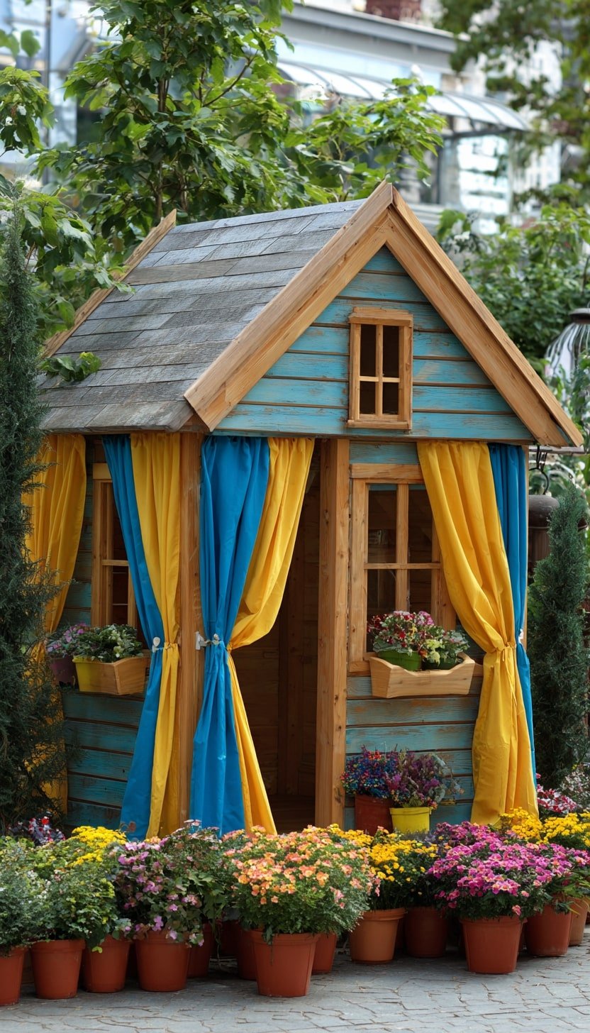 Hang Color-Blocked Curtains