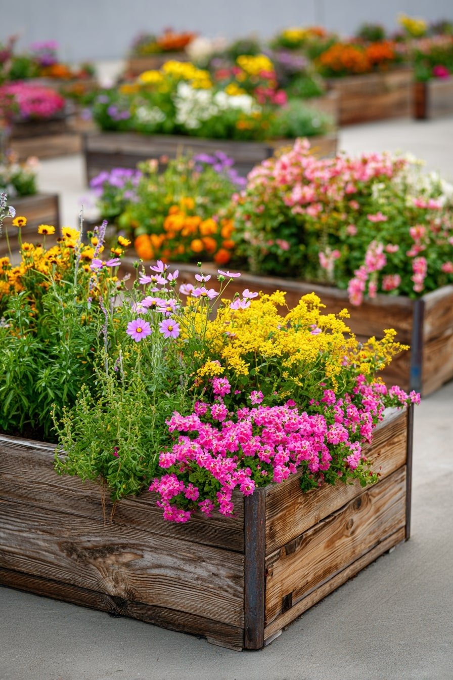 Arrange Raised Pallet Beds for a Burst of Seasonal Color