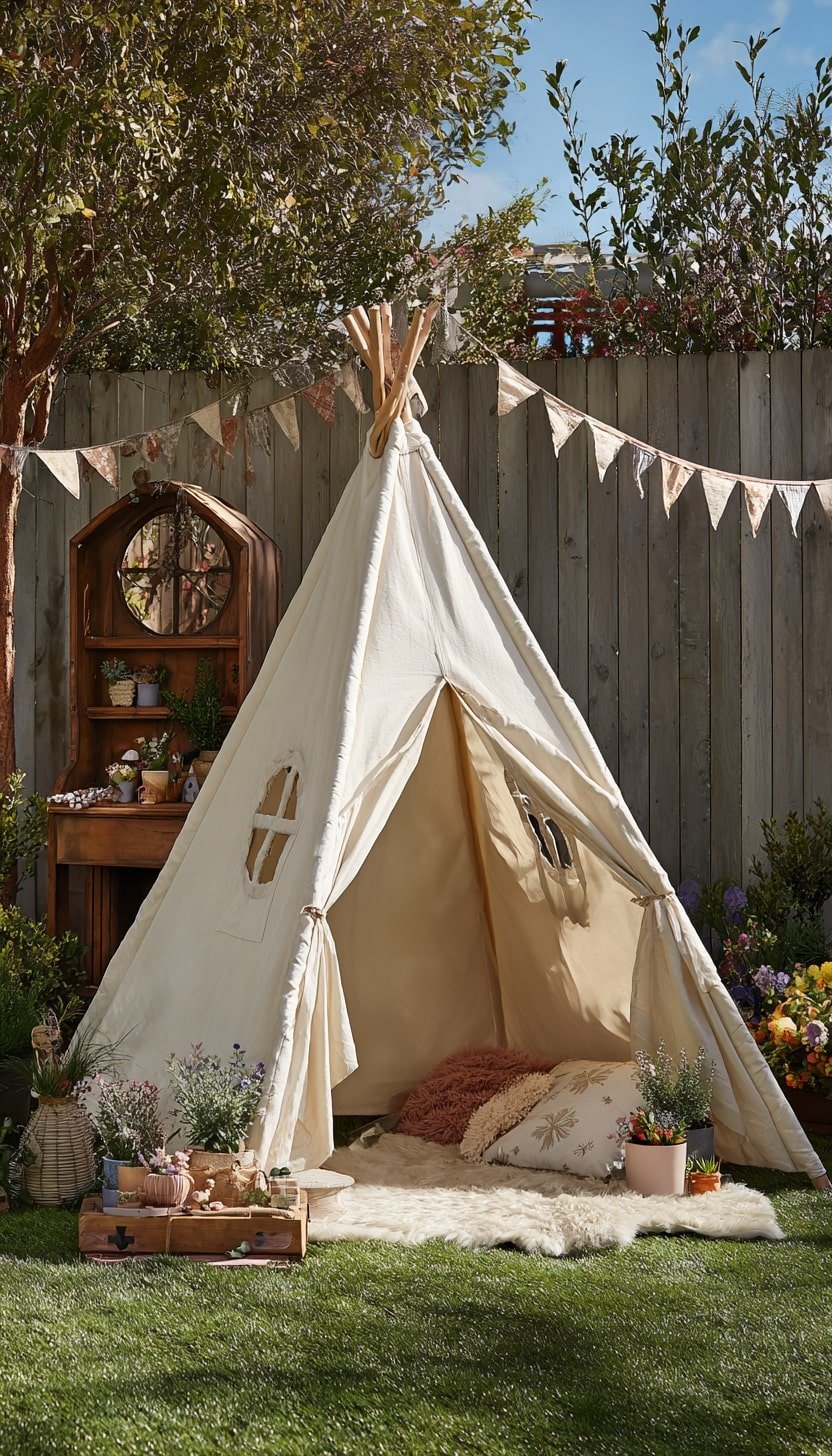 Canvas Tent with Soft Rugs