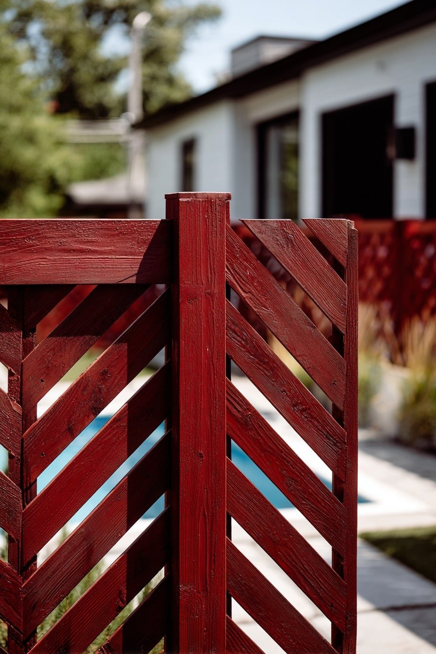 Add Bold Impact with a Chevron-Patterned Driveway Gate