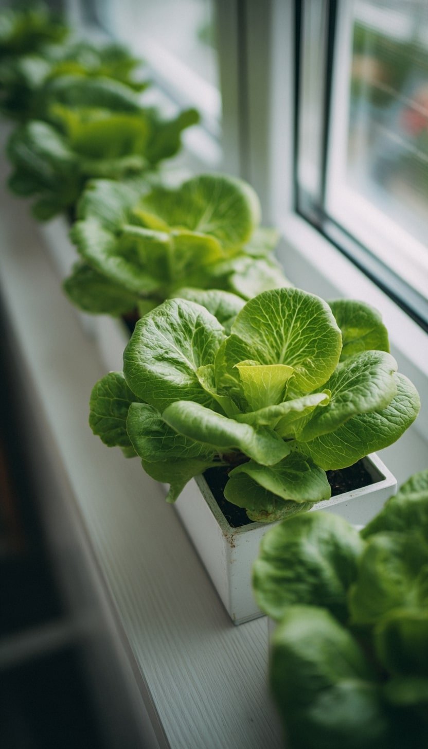 Sleek Window Boxes for Daily Greens
