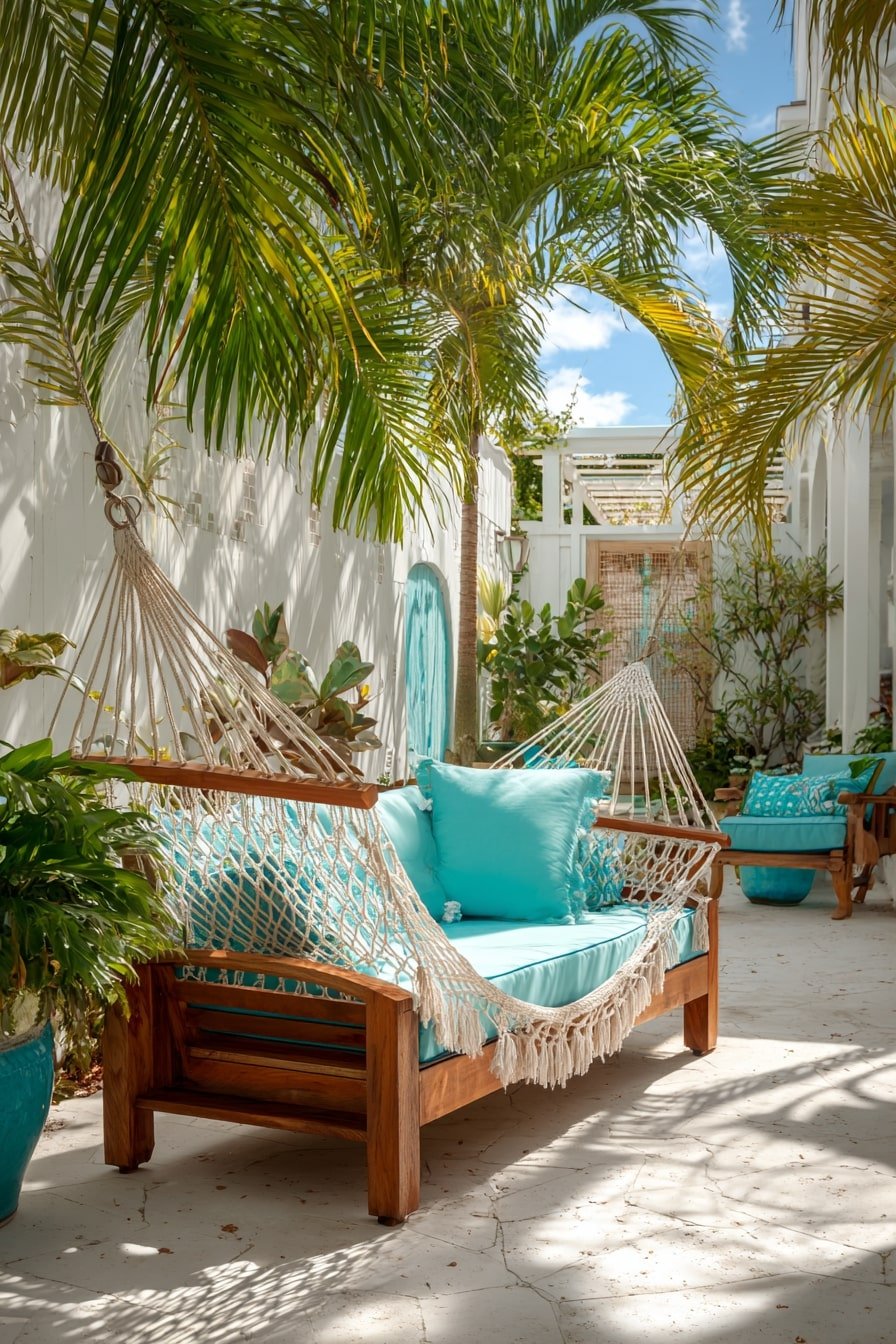 Hang a Hammock Sofa for Breezy Tropical Lounging